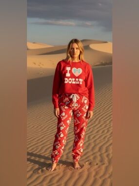 New-Medium Lounge Set
I Love Dolly
crewneck,long sleeve sweatshirt
Jogger pants